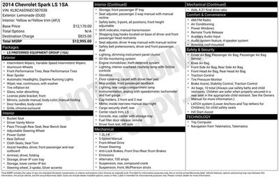 2014 Chevrolet Spark LS