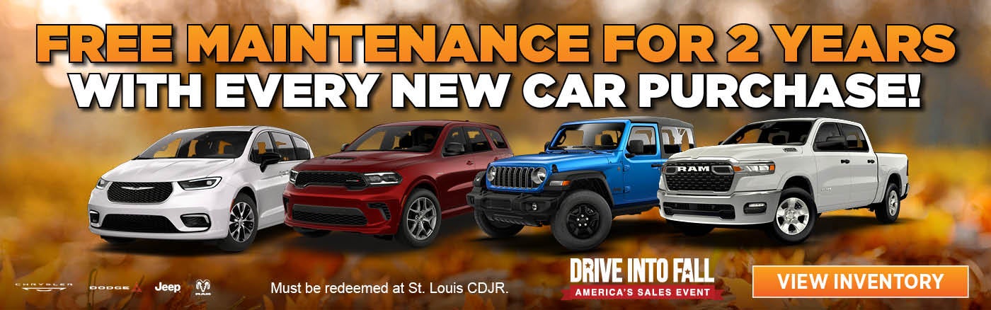 Free Maintenance for 2 years with your new car!
